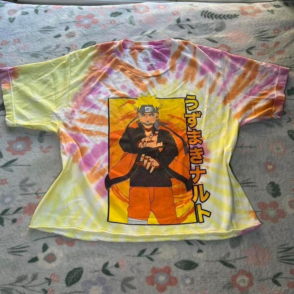 Viz Media Naruto Shippuden Tie-Dye Cropped T-Shirt - Size Small